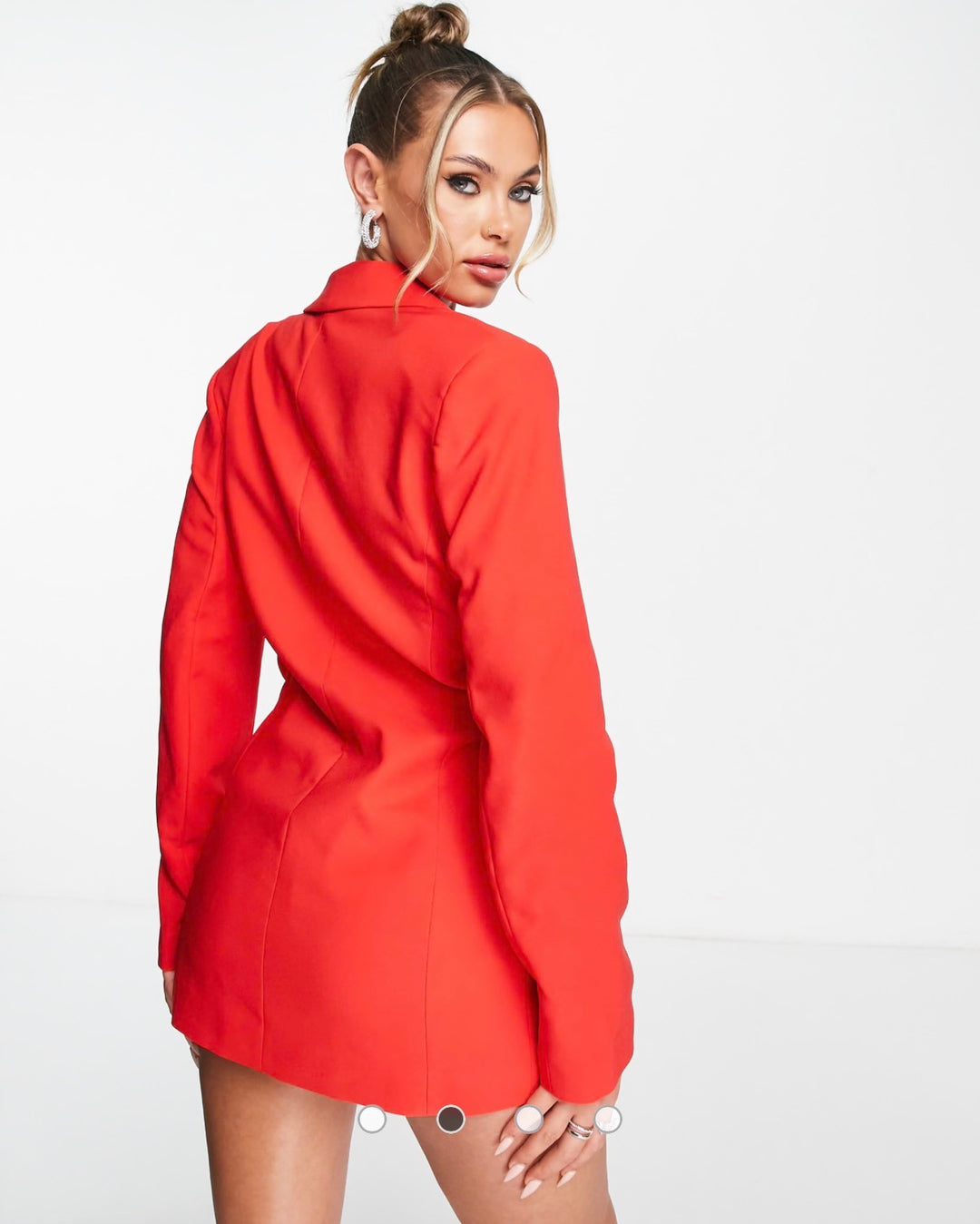 ASYOU MOLLY CUT OUT BLAZER in Red