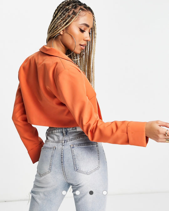 Public Desire cropped blazer co ord