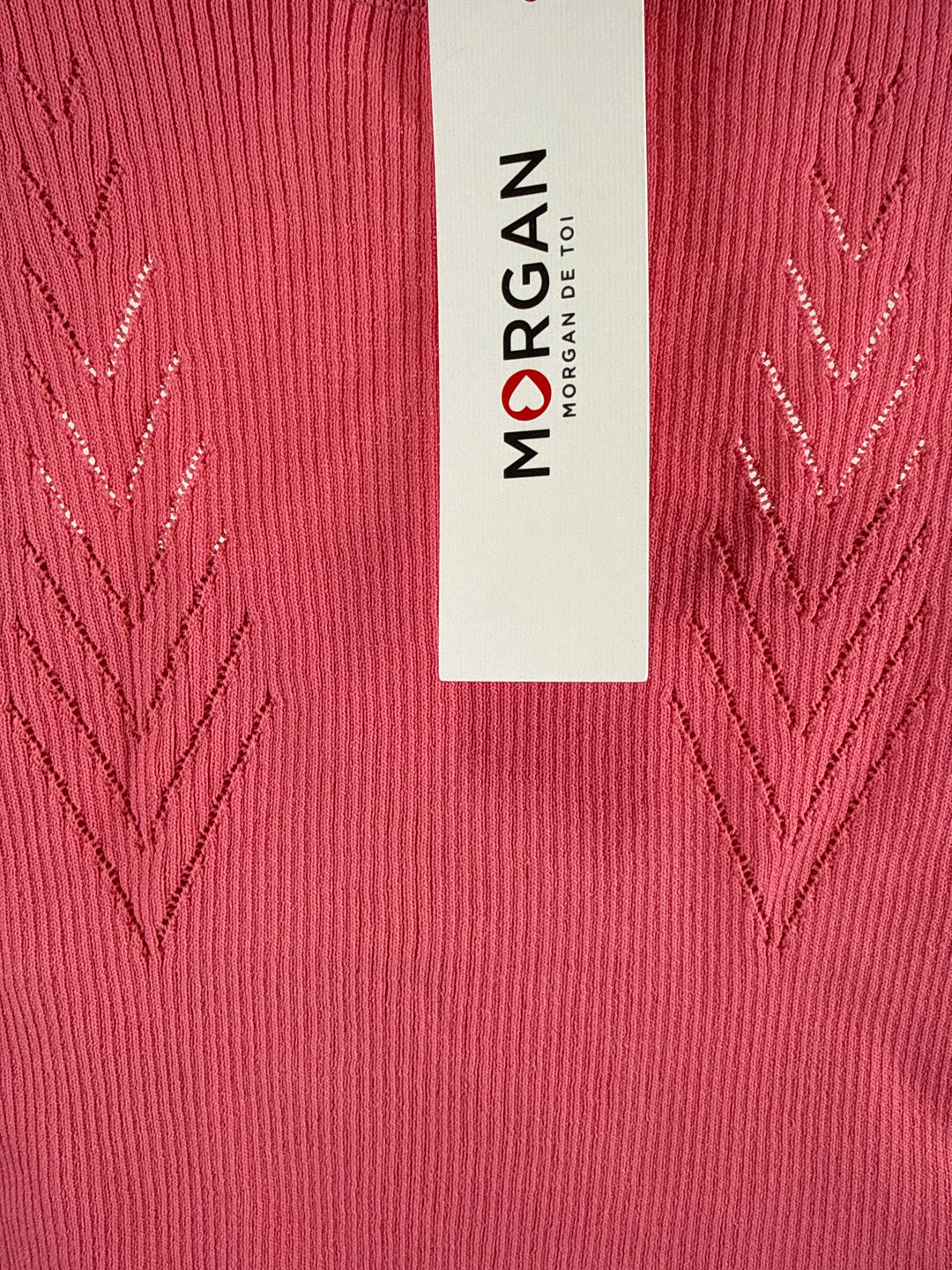 Morgan De Toi Ribbed Flamingo Shirt in Pink