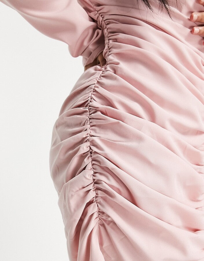 Saint Genies rypytetty hame bleiserimekko vaaleanpunaisena