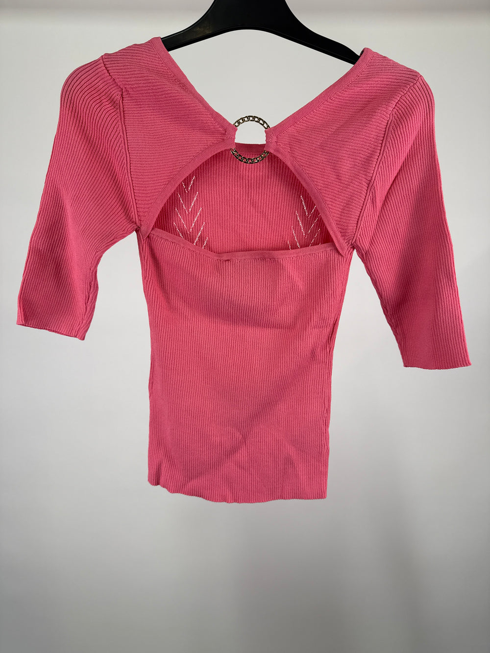 Morgan De Toi Ribbed Flamingo Shirt in Pink