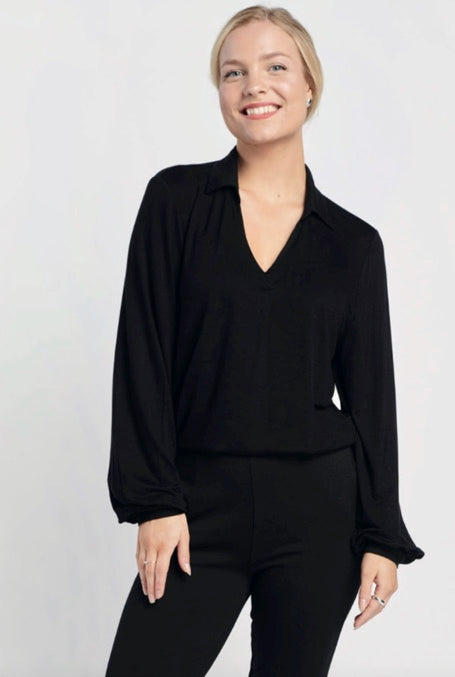 Collarneck blouse - 222620 / RR 11