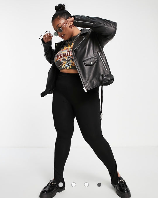 Barney's Originals aitoa nahkaa, pitsihihainen nahkatakki