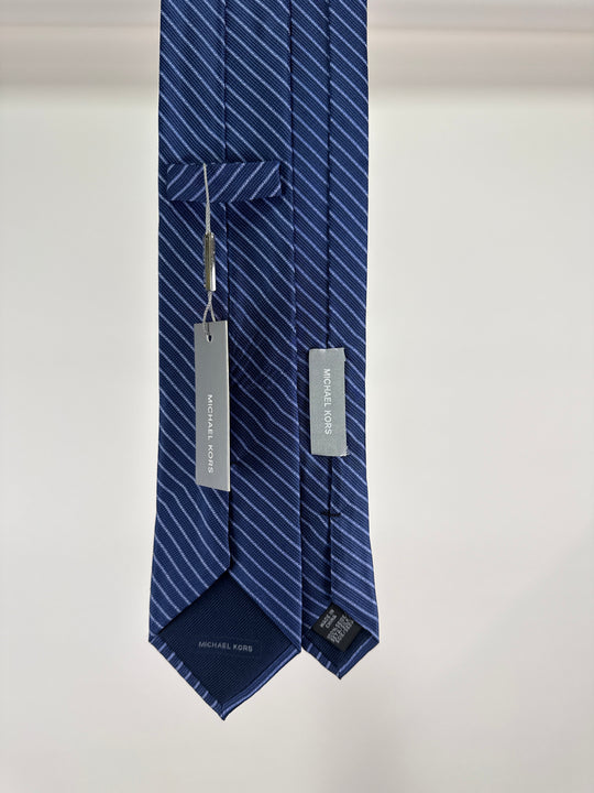 Michael Kors Striped Tie in Blue