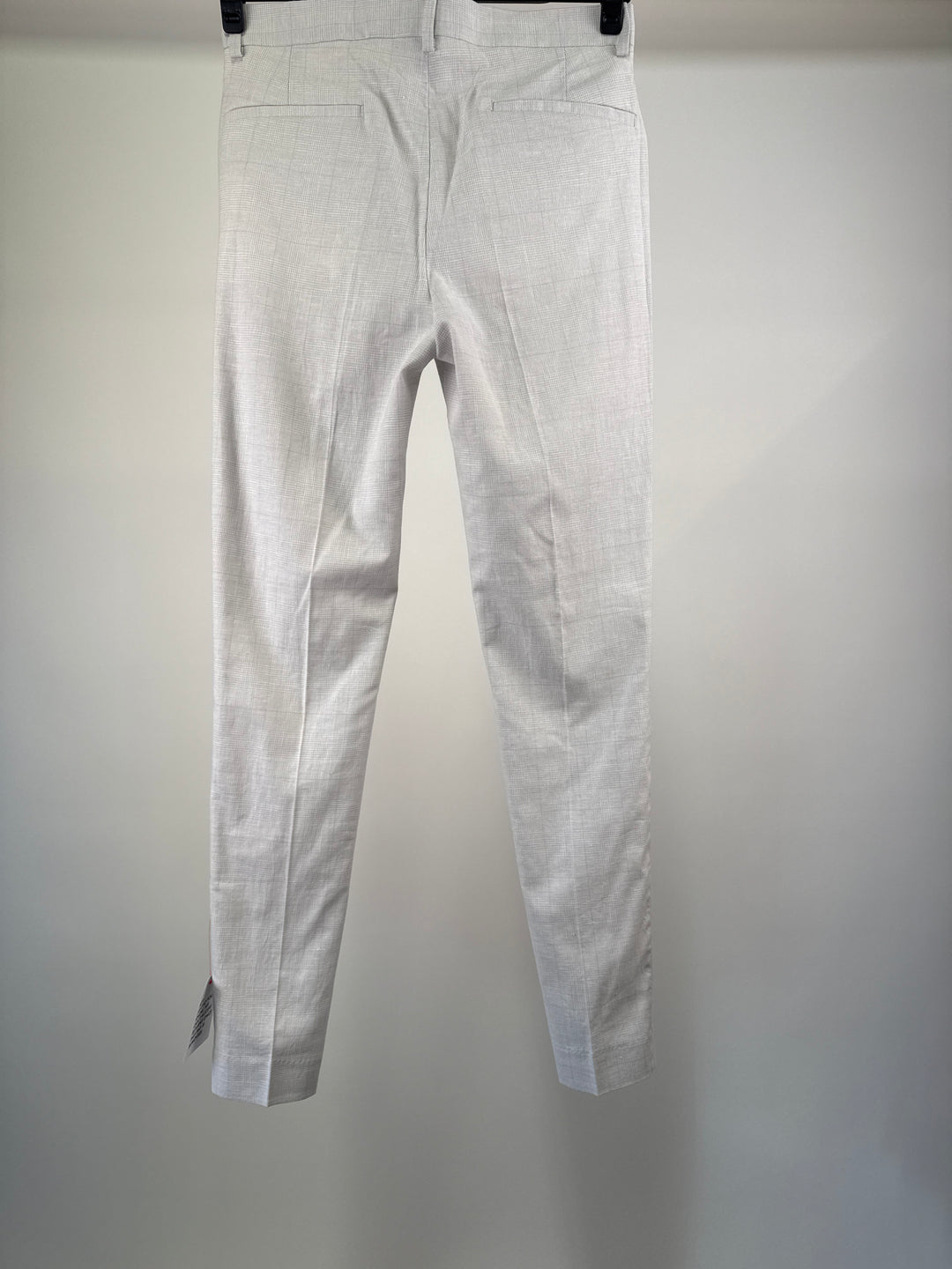 ASOS DESIGN wedding linen super skinny suit trousers with prince of wales check in grey