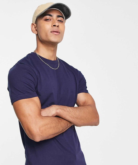 Le Breve Tall muscle fit t-shirt in navy