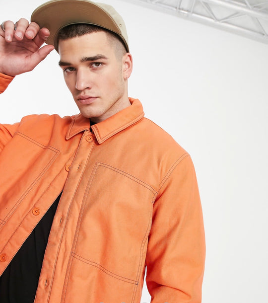 Topman padded coach jacket with contrast