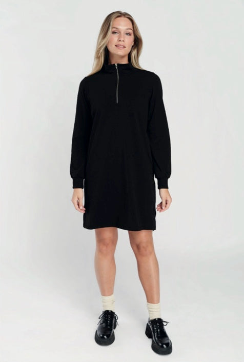 Zip collar dress -222701 Y