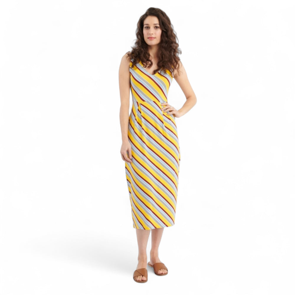 me&i Striped Midi Dress