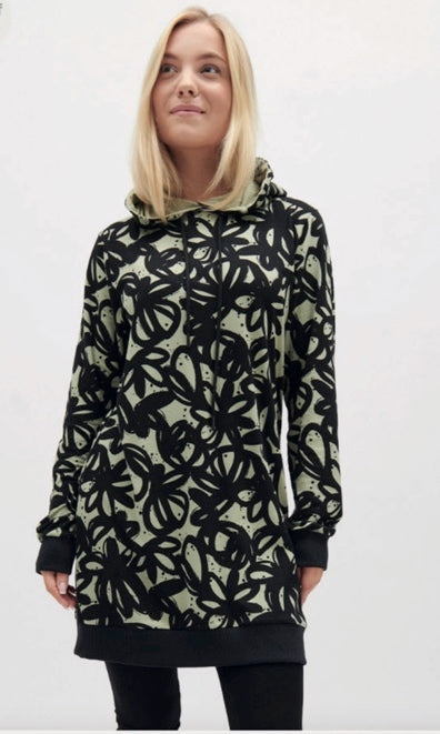 Graffiti flower long hoodie - 231608 / RR 3