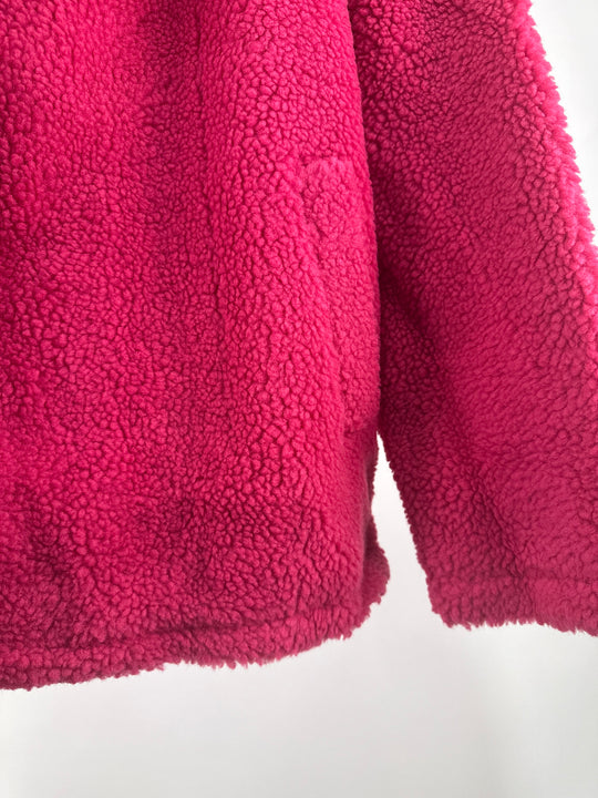 Threadbare borg jacket in sangria