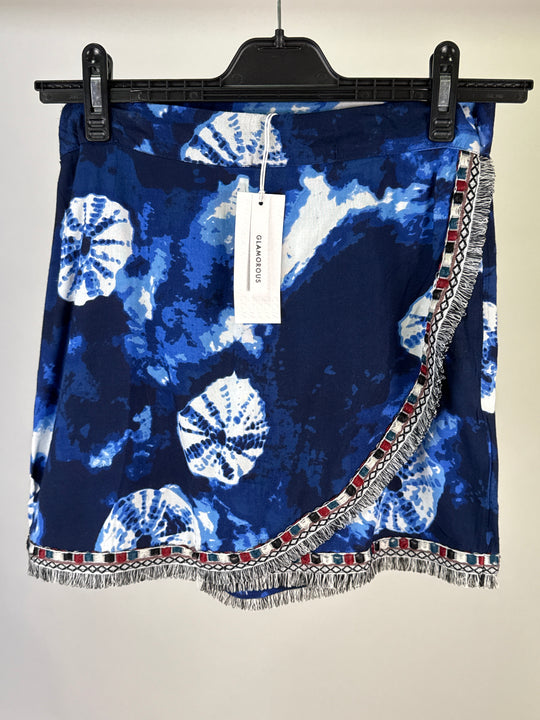 Glamorous Blue tie dye skort