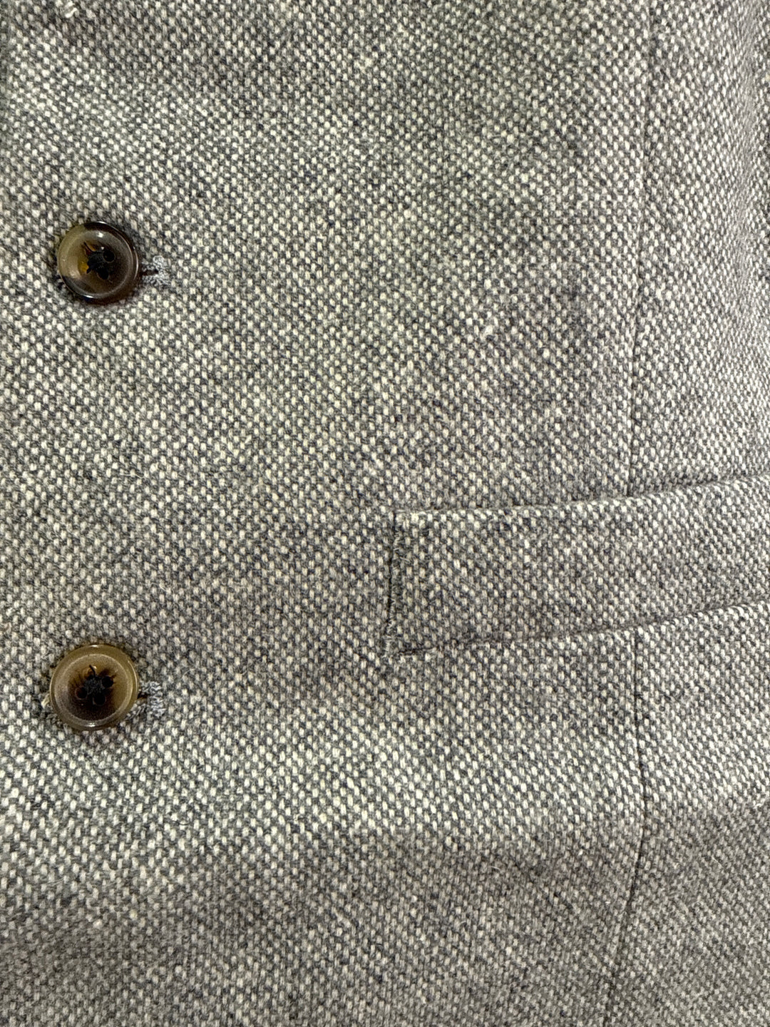 ASOS DESIGN super skinny wool mix waistcoat in mushroom brown texture