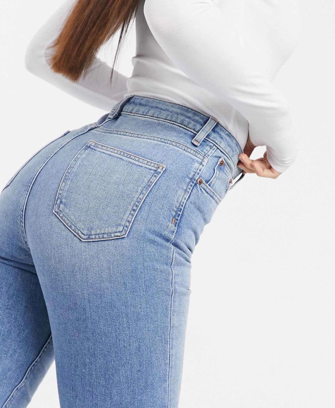 ASOS DESIGN Tall hourglass
"farleigh' slim mom jeans in stonewash
