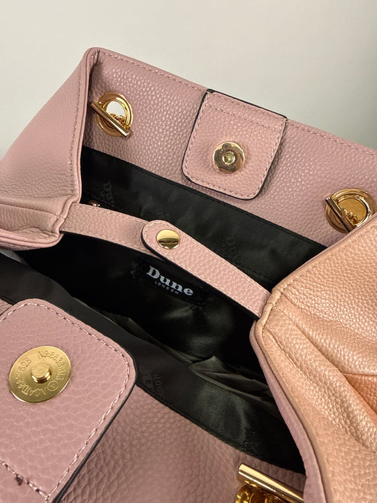 Dune London top handle shoulder bag in pink multi