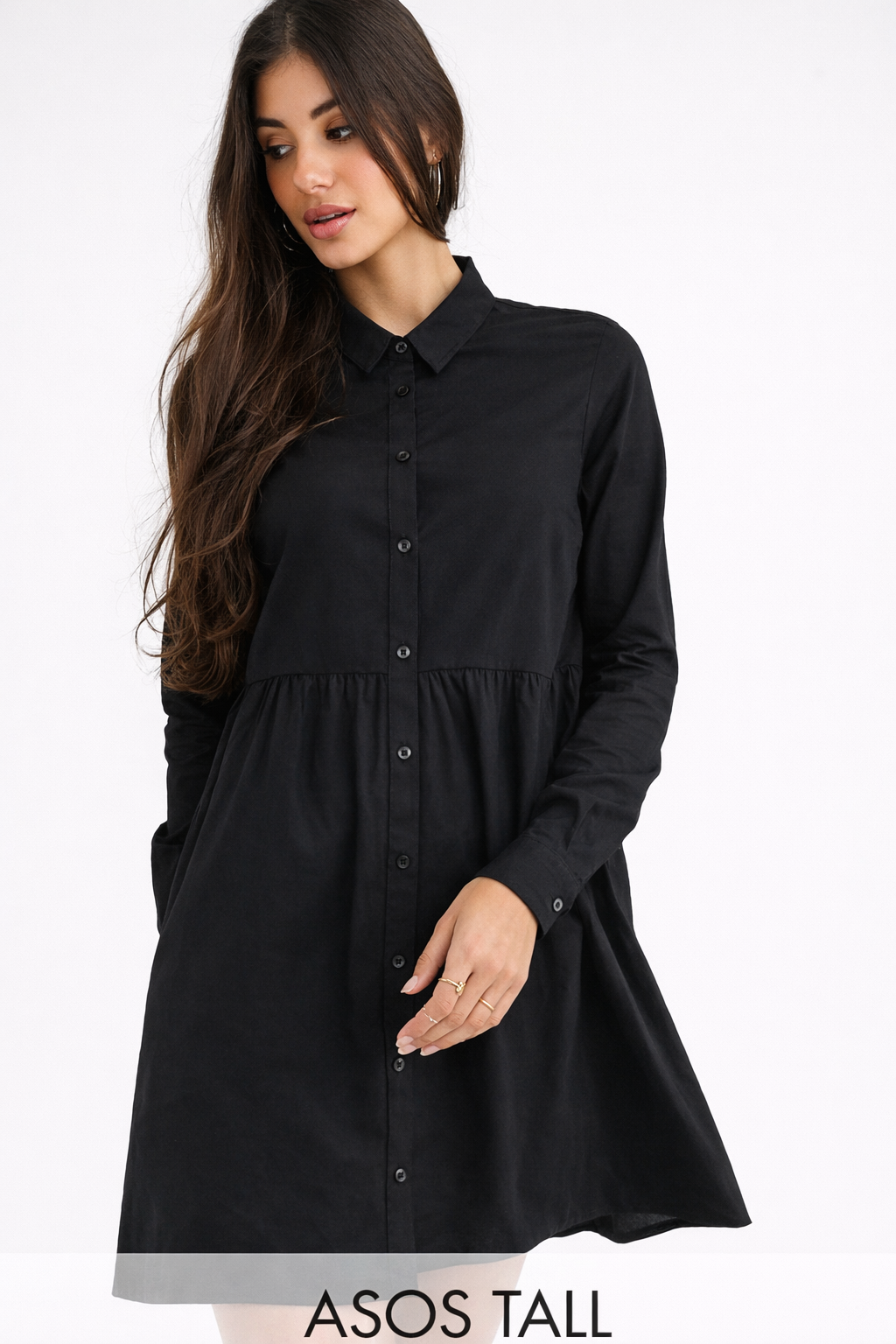 ASOS DESIGN Tail - luomupuuvillainen mini smock -paita