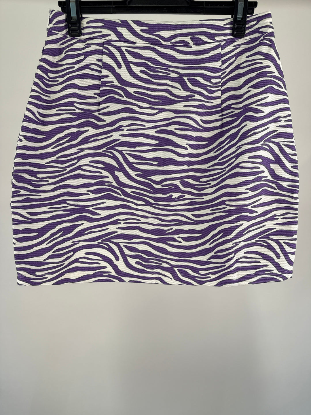 Missguided mini skirt in lilac zebra print