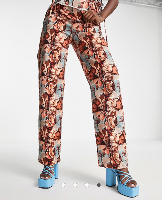 ASYOU dad jean co-ord model print