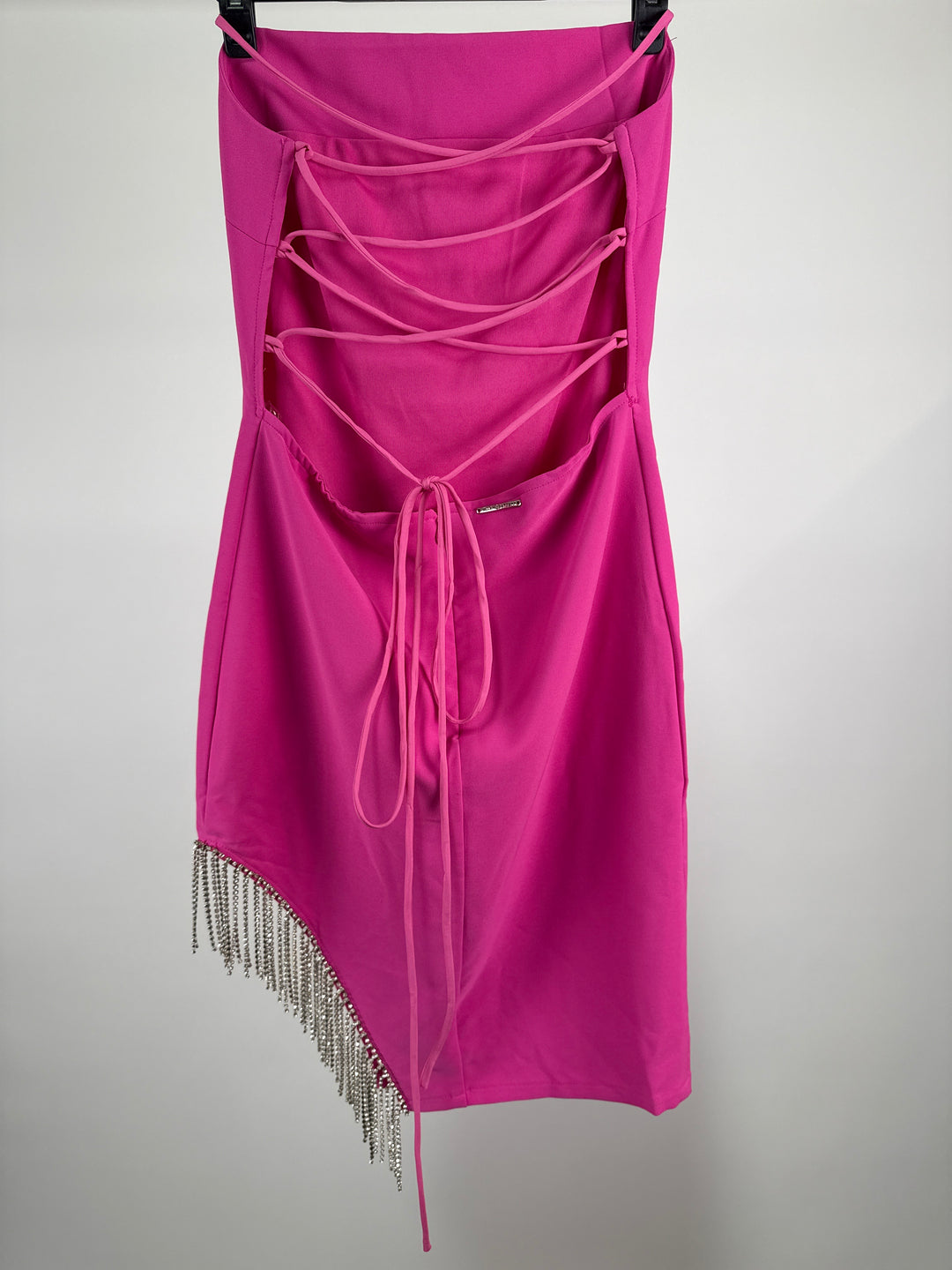 Hellen Batterr Abito Tub Miniklänning med Diamante i Rosa