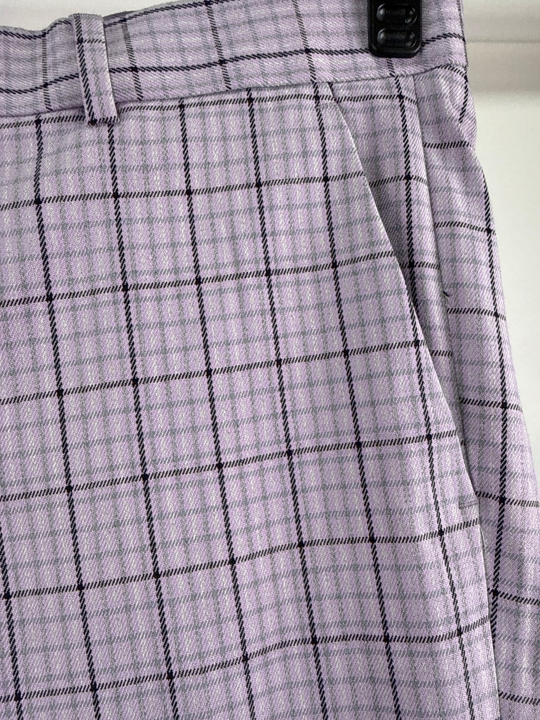 ASOS DESIGN extreme balloon suit trousers in light lilac check