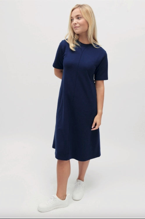 Soft short sleeve dress navy - 231705 / K 12-14 – GreatDeals