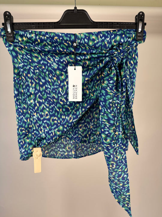 Molly Bracken Blue Woven Skirt