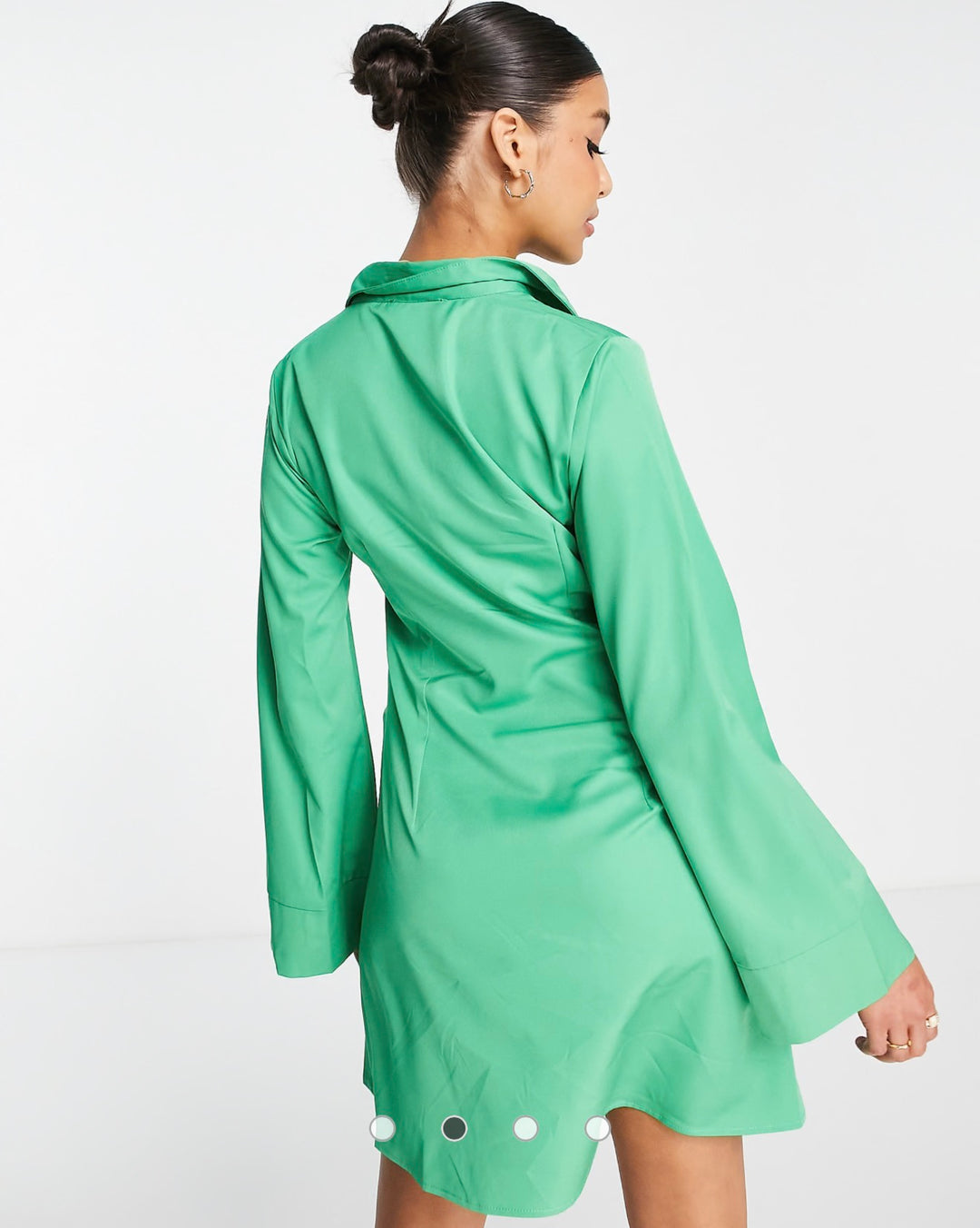 In The Style x Billie Faiers exclusive shirt dress in green