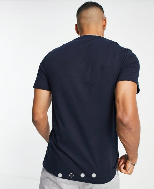 ASOS DESIGN t-shirt with crew neck in navy