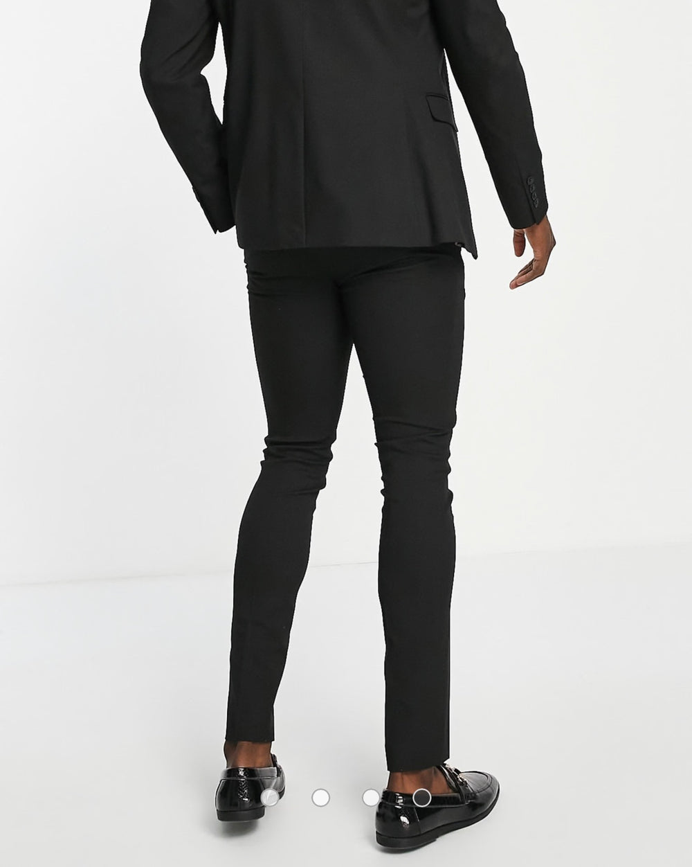 ASOS DESIGN skinny suit trouser in black