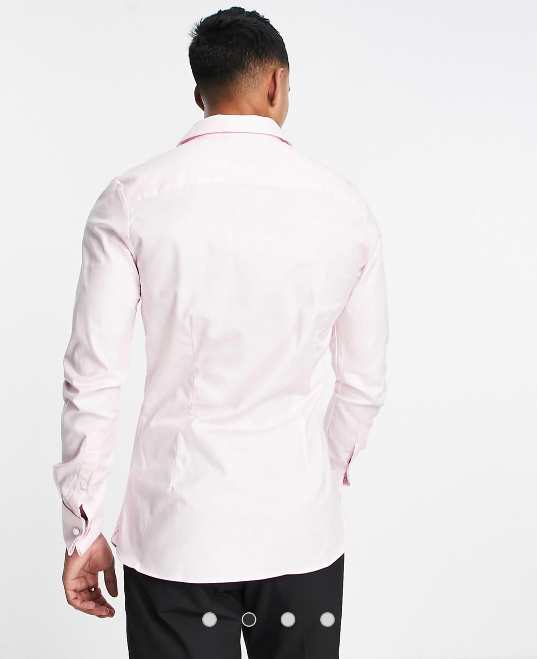 ASOS DESIGN royal oxford shirt with double cuff in pink