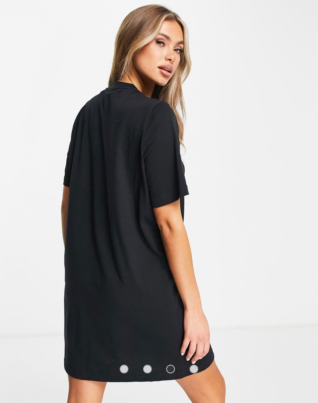 Reebok tee dress in black
