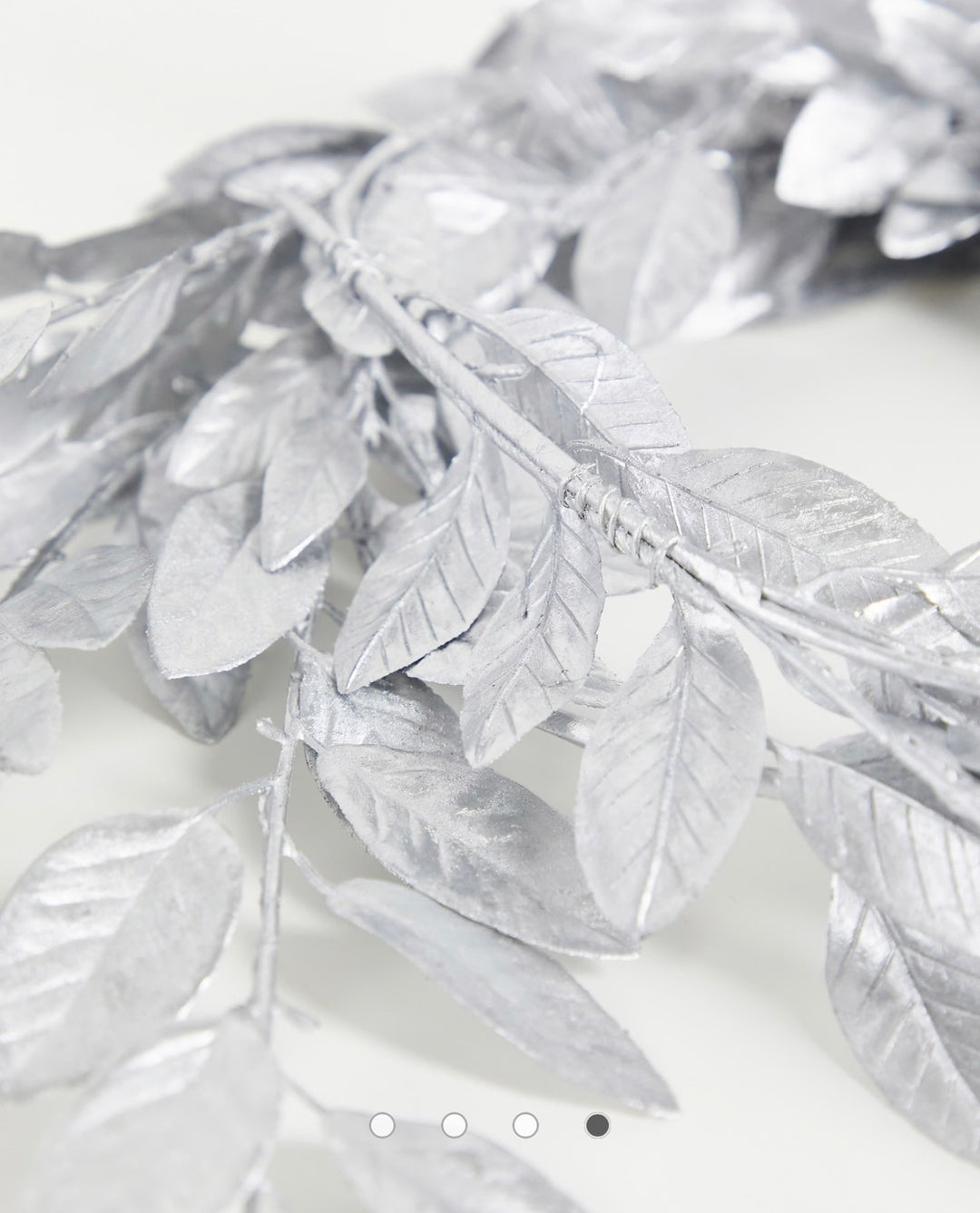 Ginger Ray foliage garland in silver