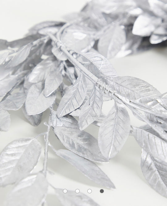 Ginger Ray foliage garland in silver