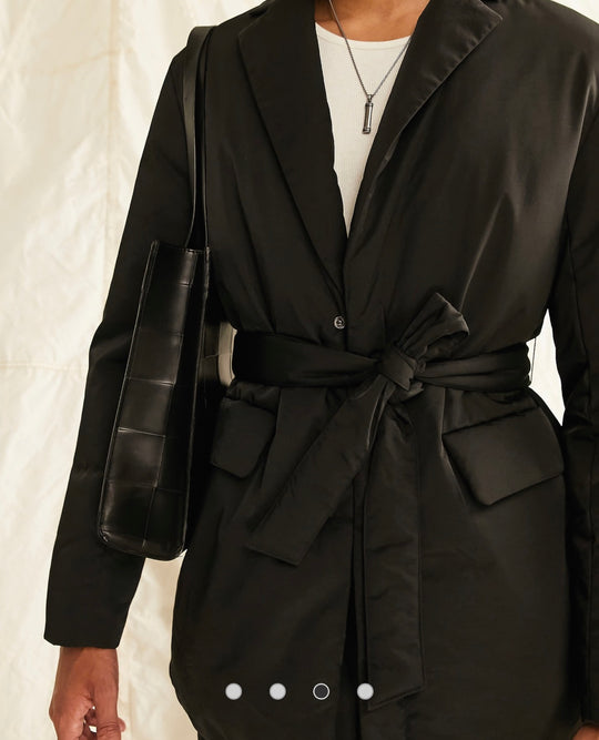 ASOS DESIGN wadded blazer in black