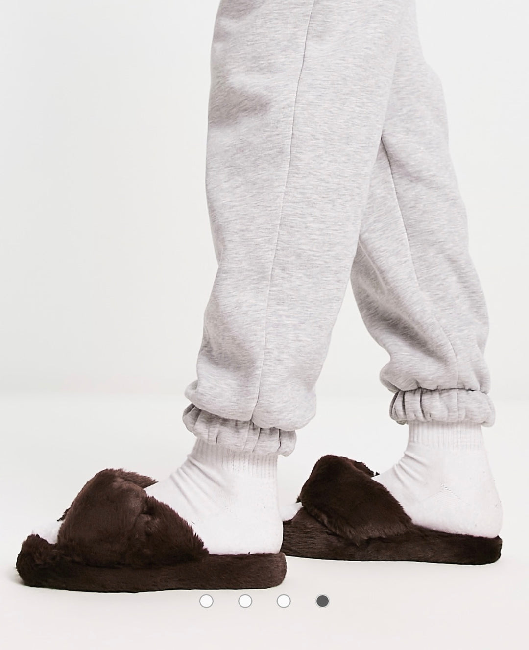 ASOS DESIGN Zeve twist slider slippers in chocolate