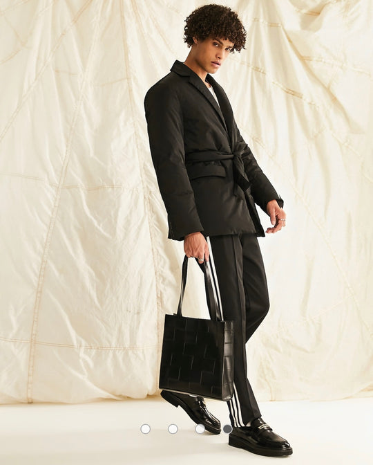 ASOS DESIGN wadded blazer in black