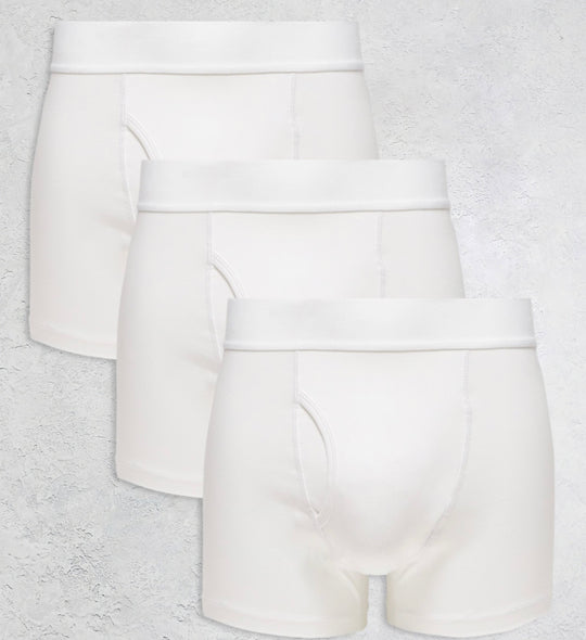 Weekday Johnny 3-pack trunk Set in white