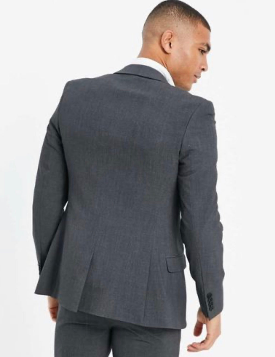 ASOS DESIGN super skinny suit jacket in charcoal