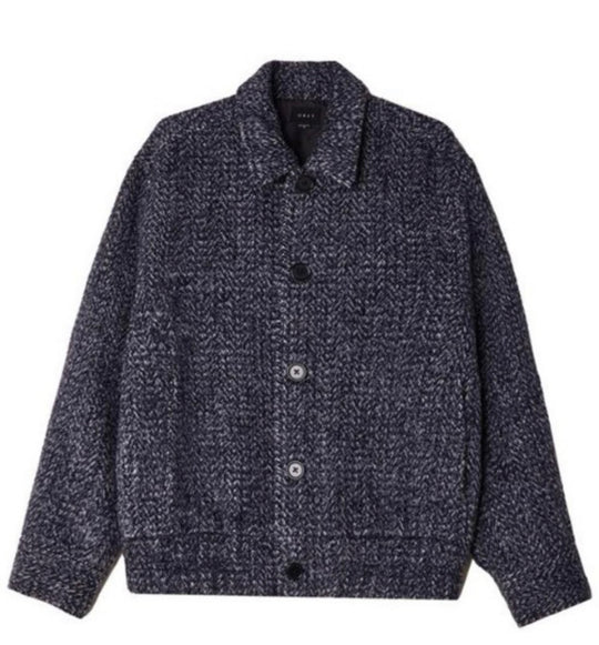 Obey idles knit jacket in navy