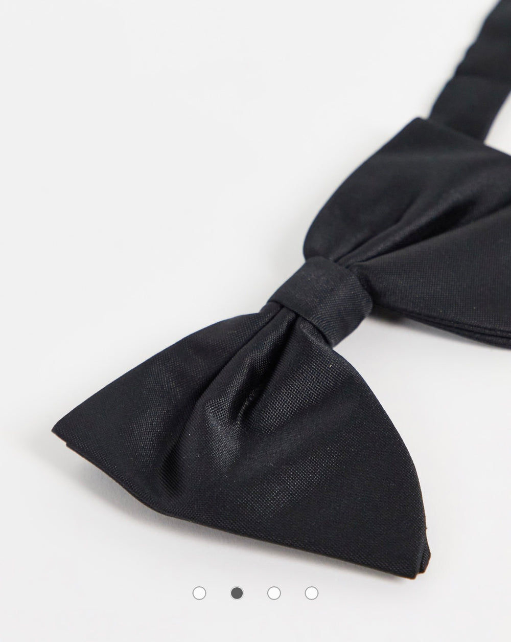 Devils Advocate angel wing bow tie in black