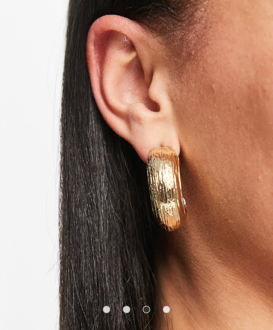 SVNX gold half hoop earrings