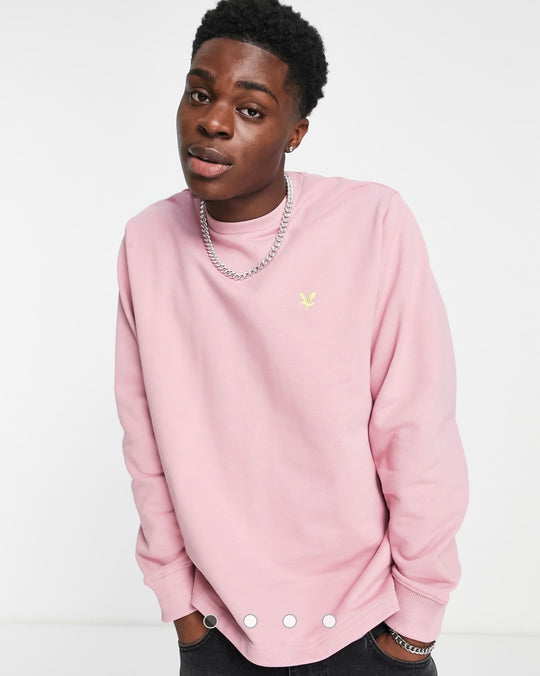 Lyle & Scott Archive oversized sweatshirt in pink