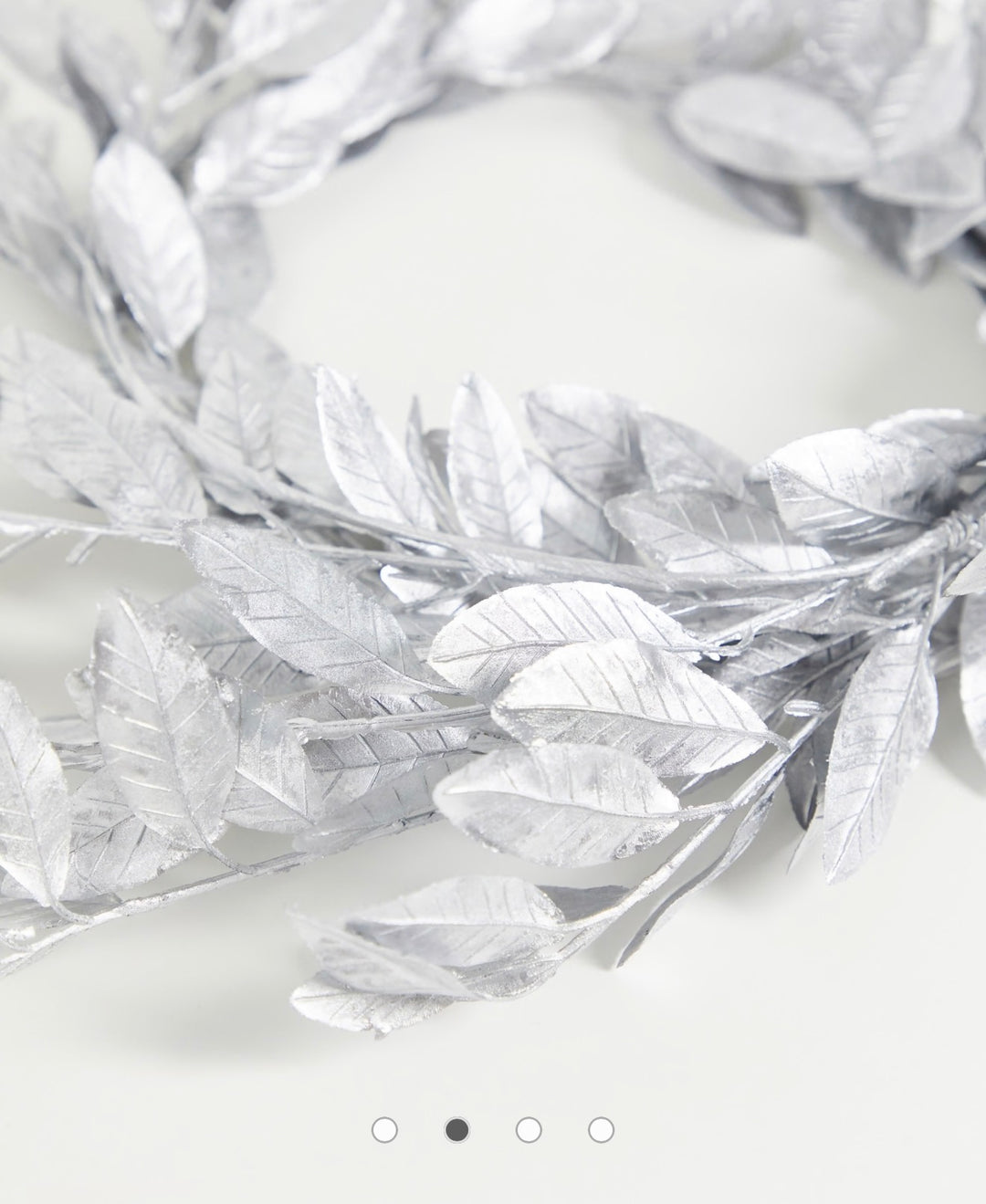 Ginger Ray foliage garland in silver