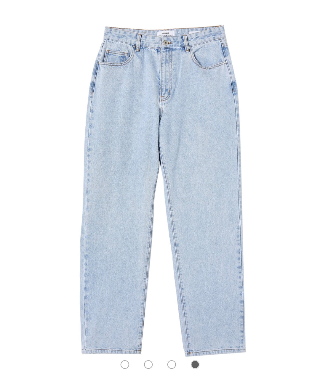 Cotton On baggy straight jean in ecru
