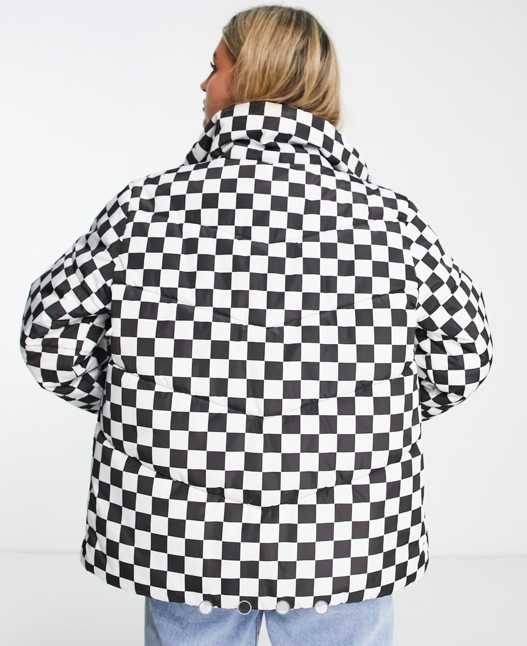 Vans Foundry Checkerboard Puffer in Black