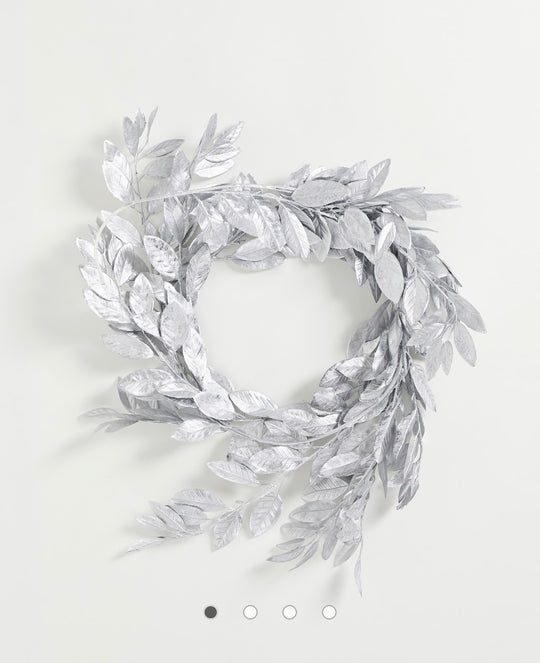 Ginger Ray foliage garland in silver