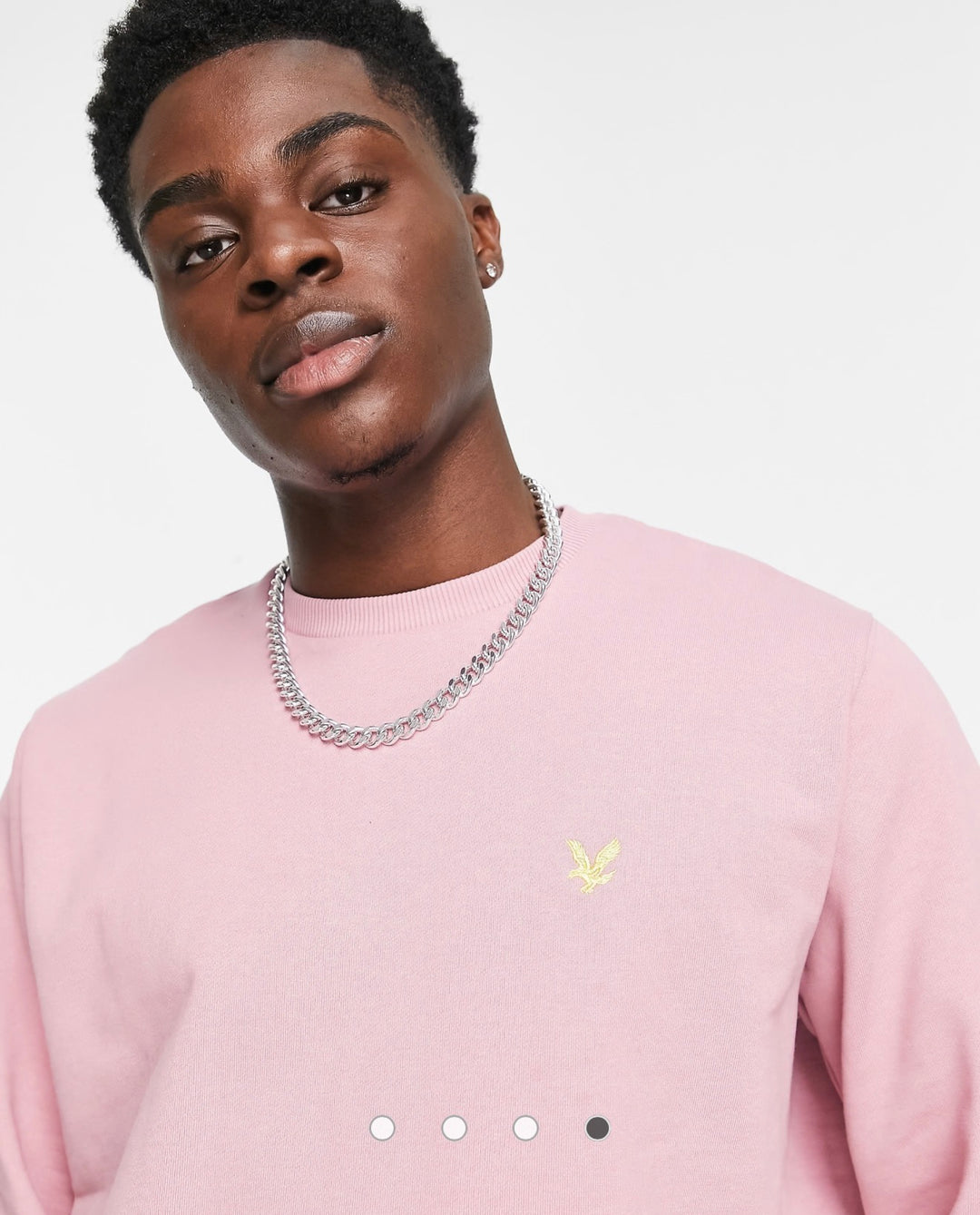 Lyle & Scott Archive oversized sweatshirt in pink