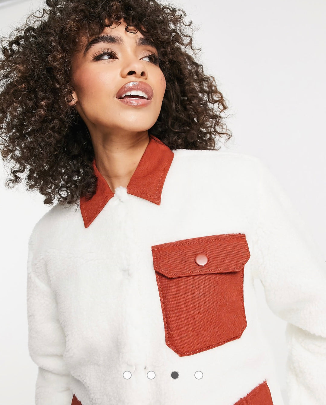 Vans Emma sherpa jacket in cream