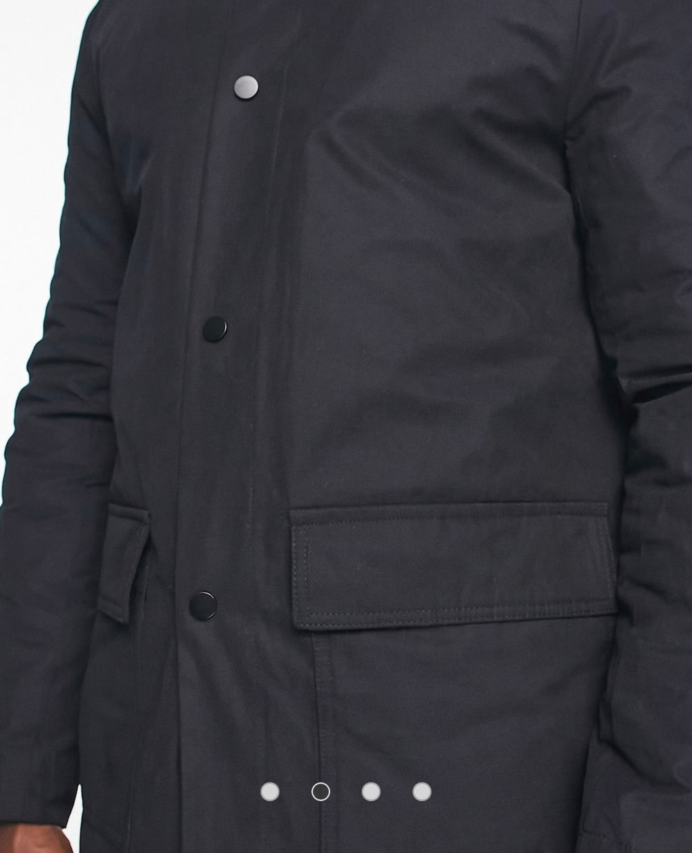 ASOS DESIGN padded trench coat with quilted lining in black