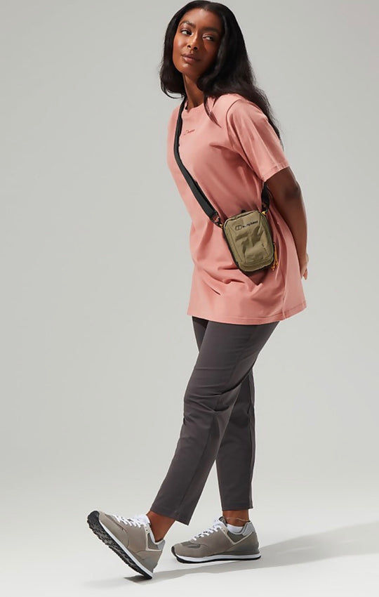 Berghaus Women's Boyfriend Logo Short Sleeve Tee in Pink